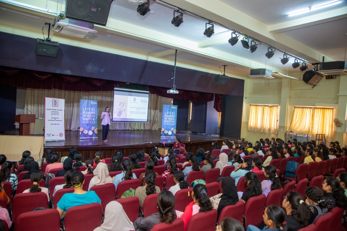 Mount Carmel College Conducts an Educational Session in Association with Almond Board of California